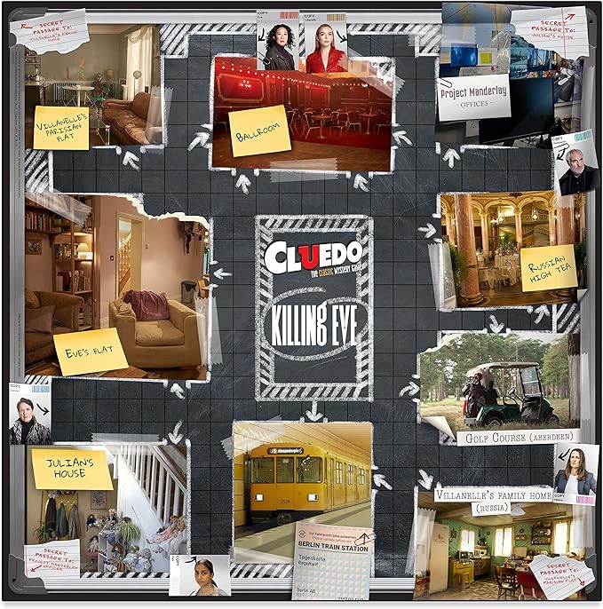 Winning Moves Killing Eve Cluedo Mystery Board Game, Become an MI5 investigator and determine who killed Kenny, The popular British Spy Thriller Television Series for ages 14 plus