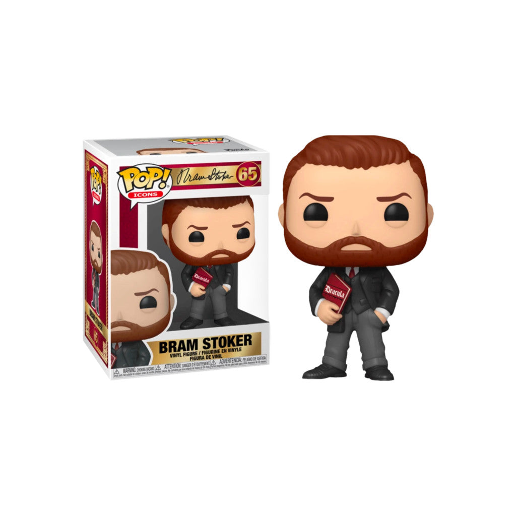 Exclusive Bram Stoker with Book Funko Icon Pop! Vinyl #65 Special Edition