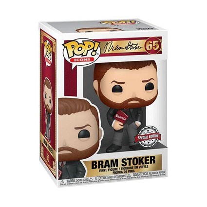 Exclusive Bram Stoker with Book Funko Icon Pop! Vinyl #65 Special Edition