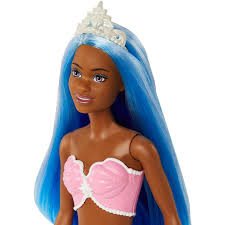 Barbie Dreamtopia Mermaid Doll (Blue Hair) With Pink and Blue Ombre Mermaid Tail and Tiara, Toy for Kids Ages 3 Years Old and Up