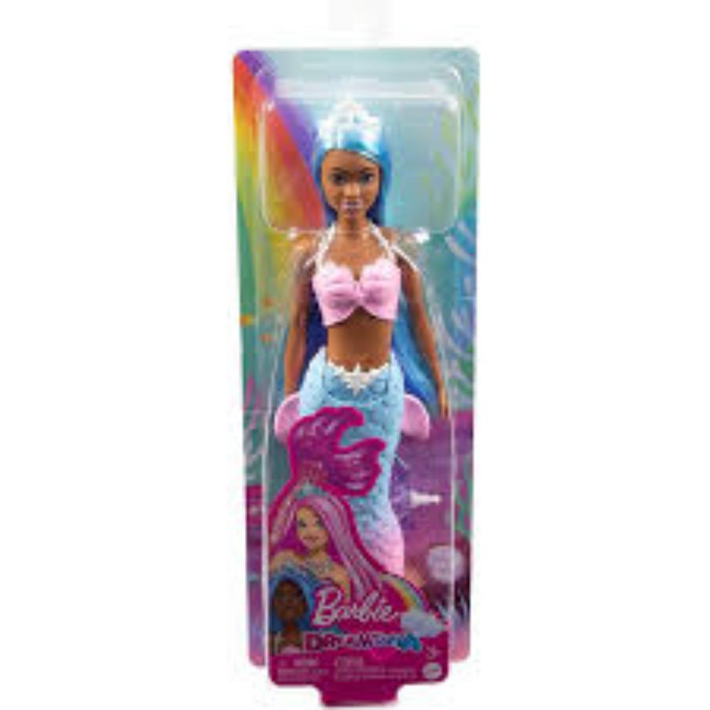 Barbie Dreamtopia Mermaid Doll (Blue Hair) With Pink and Blue Ombre Mermaid Tail and Tiara, Toy for Kids Ages 3 Years Old and Up