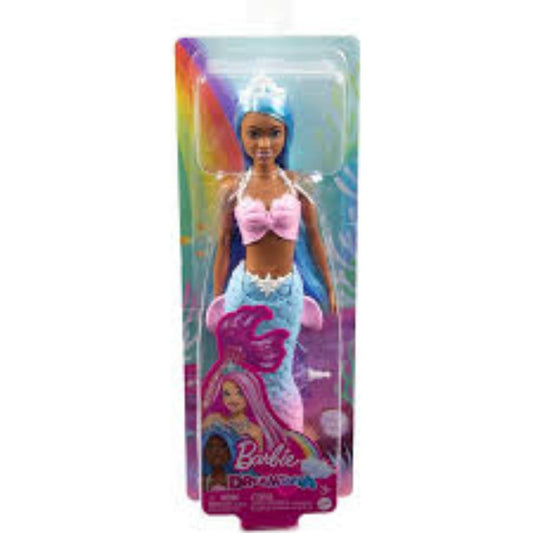 Barbie Dreamtopia Mermaid Doll (Blue Hair) With Pink and Blue Ombre Mermaid Tail and Tiara, Toy for Kids Ages 3 Years Old and Up