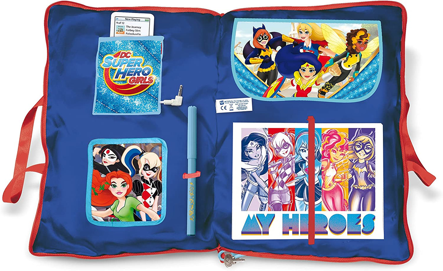 DC Superhero Girls Soft Secret Diary with MP3 Connector